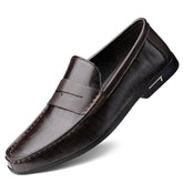 Genuine Leather Men Shoes Casual Men Loafers Breathable Office Formal Shoes Men