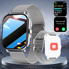 LAXASFIT 2025 New Smart Watch for Men Women Gift Full Touch Screen Sports Fitness Watch Bluetooth Call Digital Smartwatch