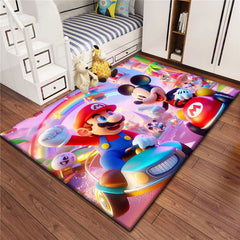 Mickey Mouse Carpet for Children,Living Room Bedroom Floor Mat Kitchen Mat Children