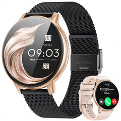 LIGE 2025 Smart Watch Women Bluetooth Call Custom Dials Watches Blood Oxygen Monitor Sport Men Smartwatch Ladies For Android IOS