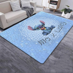 Stitch HD Printed Carpet Living Room Home Decor Sofa Table Rug Anti Slip Chair Cushion