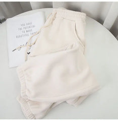 Harem Pants Women Unisex Loose Wide Leg Sweatpants High Waist Drawstring