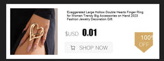 8 Pcs Chunky Open Smooth Surface Rings Set for Women Trendy Gold Color and Silver