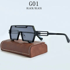Sunglasses For Men Square Vintage Punk Fashion Glasses Retro