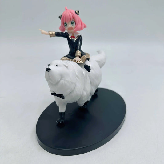 SPY×FAMILY Anya Forger Bond Forger riding posture Anime Action Figure Toys 14CM