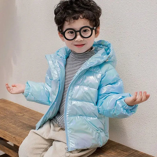 Spring and Autumn Girls Jacket Hooded Kids Outerwear Children's Boys Wash-free