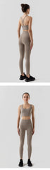 Sportswear Yoga Clothes Set Leggings and Tops Fitness Sports Suits Gym Clothing