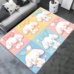 Sanrio Cinnamoroll, Pochacco HD Printed Outdoors Carpet, Living Room Decoration, Sofa