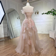 Homecoming Dresses: A-Line Prom Dresses Elegant Flowers Off Shoulder For Women