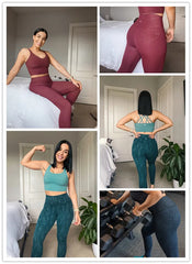 Women's Naked Feeling Yoga Pants 25 Inches - 7/8 High Waisted Workout Leggings