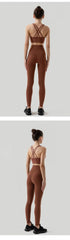 Sportswear Yoga Clothes Set Leggings and Tops Fitness Sports Suits Gym Clothing