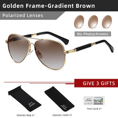 Sunglasses Polarized Men's Sun Glasses Women Fashion Pilot Gradient Eyewear