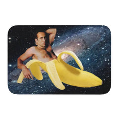 Nicolas Cage In A Banana Doormat Anti-Slip Kitchen Bath Mat Toilet Floor Door Entrance