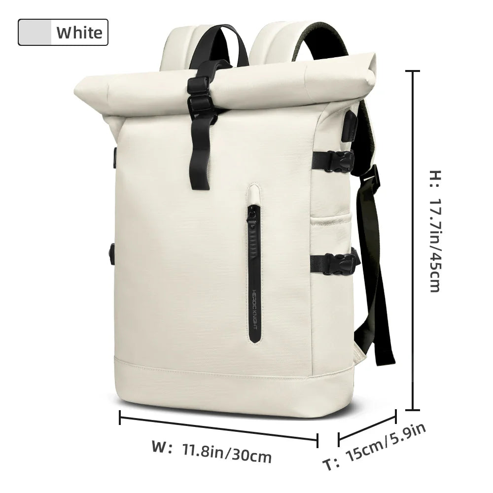 HK Large 15.6 Inch Laptop Backpack Men Anti-Theft Travel Backpack for Business University Bicycle School Backpack With USB Port
