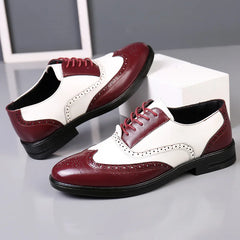 Classic Men Dress Shoes Lace Up Shoes for Men Plus Size Point