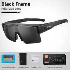 Cycling Glasses Fit Over Myopic Sunglasses UV 400 Polarized Fishing Bike