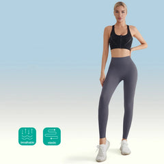 Spring Seamless Shark Leggings Women Mid-High Waist Tight Leggings