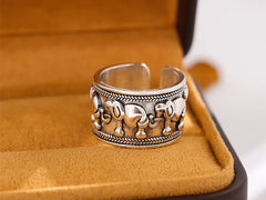 Creative Beautiful Retro Animal 925 Sterling Silver Jewelry Personality Ethnic