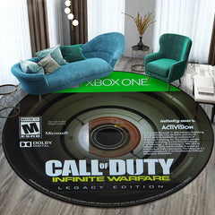 Game Shooting Call CD Round Carpet for Living Room Rugs Camping Picnic Mats Flannel
