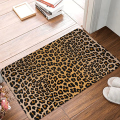 Leopard Print Polyester Doormat Rug carpet Mat Footpad Non-slip Absorbent Mat Front