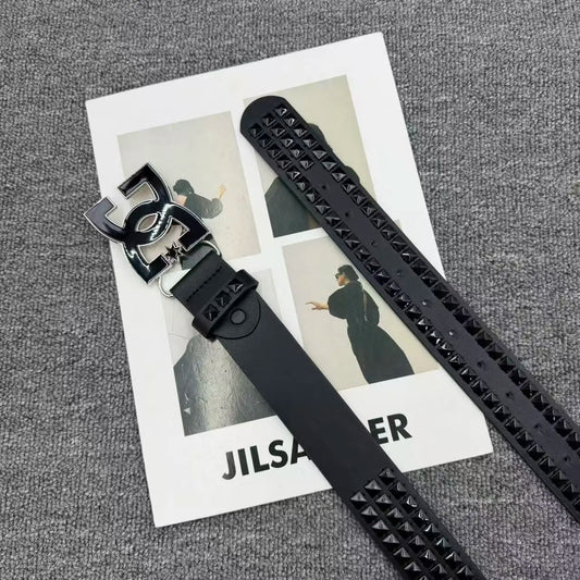 2026 Luxury Punk Belt for Women & Men – Y2K Style, Studded Design, High-Quality, Fashionable Metal Buckle