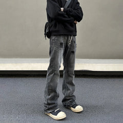 Ripped Jeans Men Black Streetwear Y2k Denim Pants Autumn Winter Casual