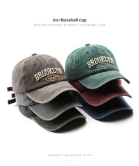 Retro brooklyn Letter Embroidery Baseball Caps Spring Summer Men Women
