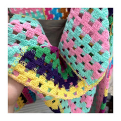 Colorful Sweater Coat Women's Autumn Fashion Unique Top Style Slim and Versatile