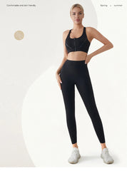 Spring Seamless Shark Leggings Women Mid-High Waist Tight Leggings
