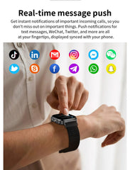 2025 New Five organ examination Health Care Smart Watch Men ECG+PPG Uric Acid Blood Fat Bluetooth Call Sports tracker Smartwatch