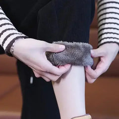 Thickened and Padded Corduroy Pants Women New Women's Loose Bunched Feet