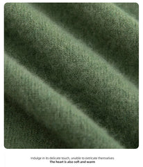 Fashion Men's 100% Wool Pullover Half-high Collar Sweater Autumn Winter Warm Top