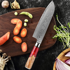 Damascus Santoku Knife 7 inch VG10 Steel Razor Sharp Kitchen Knife Japanese