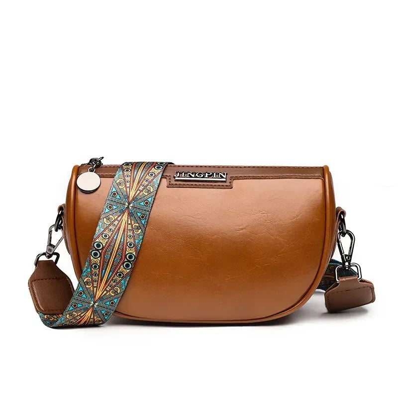 Fashion Saddle Bag Bright Surface Women's Small Backpack Shoulder