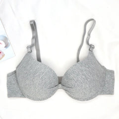 Bras for Women Cotton Deep V Underwire Ladies Brassiere Push Up Lingerie