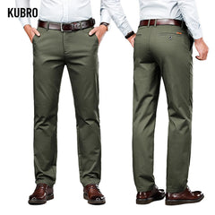 High Quality Men's Clothing Autumn Winter Office Business Casual Suit Trousers American
