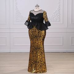 Homecoming Dresses: Exquisite Sequin Slim Half Sleeve Mermaid Evening Dresses