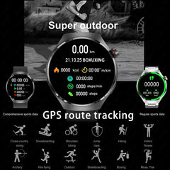 2025 New Watch 4 Pro GPS NFC Smart Watch Men 360*360 AMOLED Screen Heart Rate Bluetooth Call Waterproof Sports Man Smartwatch