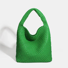 Designer Hand knitting bag PU Large women's Woven tote bag Mistress gift luxury bag