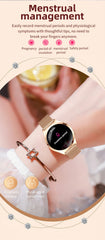 1.27inch AMOLED Women's Smart Watch Custom Watch Face Smartwatch Ladies Heart Rate Monitoring Bluetooth Call Waterproof Bracelet