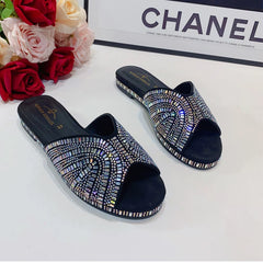 Trendy Colorful Slides for Women Classic Design Sandals Italian Style Lady Shoes