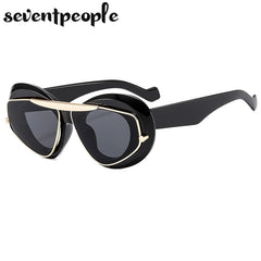 Sunglasses Women Brand Designer Fashion Oval Sunglasses