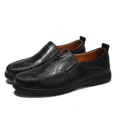 Genuine Leather Men Casual Shoes Luxury Brand Slip on Formal Loafers Men