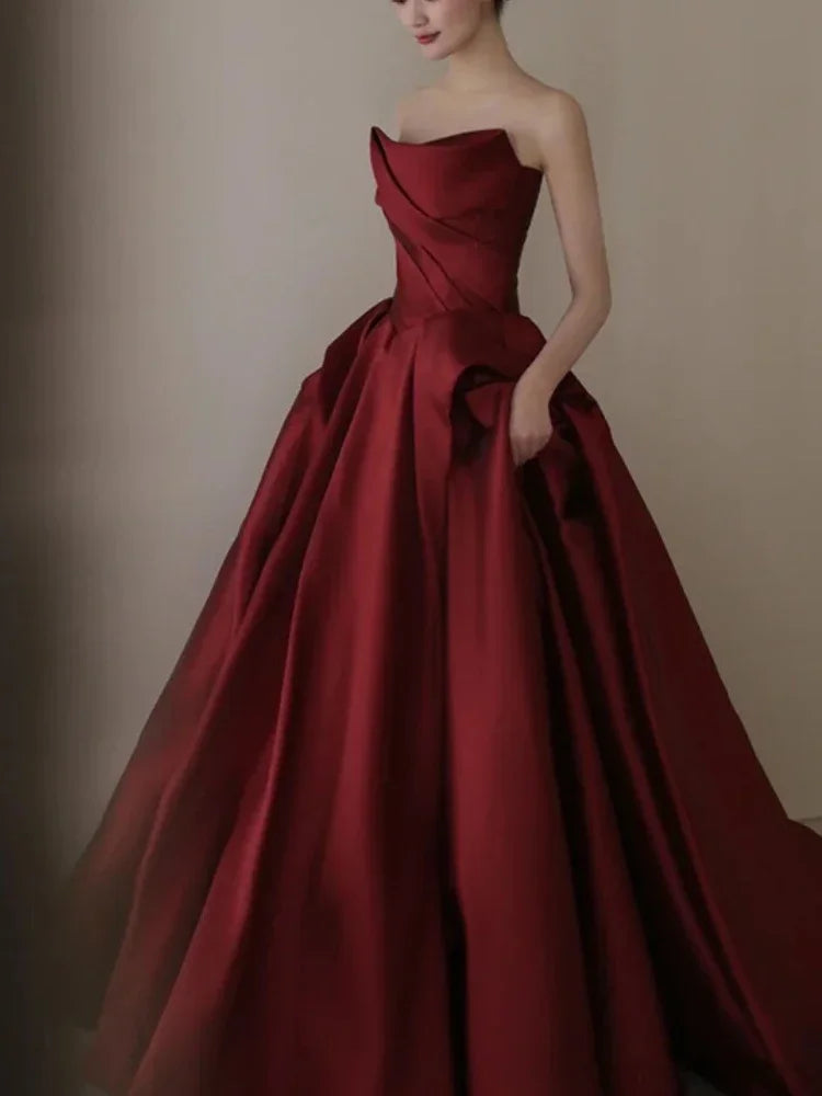 Evening wear Dresses: Evening Dresses Niche Wedding Party Dress Temperament