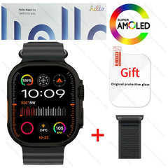 New Smartwatch Official Original Hello Watch 5 Plus ULTRA 3 49mm HD AMOLED 4G ROM NFC GPT Compass Bluetooth Call Clock Men Women