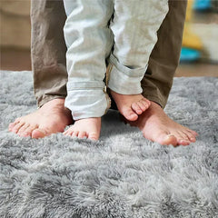 Soft Area Rugs For Bedroom Fluffy, Non-slip Tie-Dyed Fuzzy Shag Plush Soft Shaggy