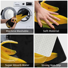 Nicolas Cage In A Banana Doormat Anti-Slip Kitchen Bath Mat Toilet Floor Door Entrance