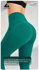Women's leggings slim yoga pants women's high waisted wide leg pants sports