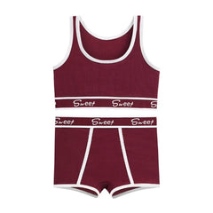 Women's Cotton Panties Bra Women's Comfortable Underwear Set Breathable