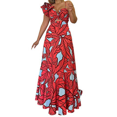 Formal attire Dresses: Sleeveless Suspender Long Dress Summer Casual Pleated